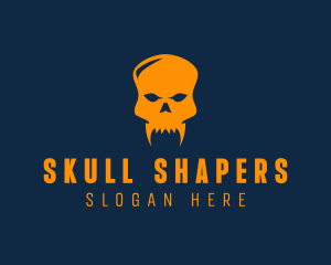 Fang Skull Skeleton logo