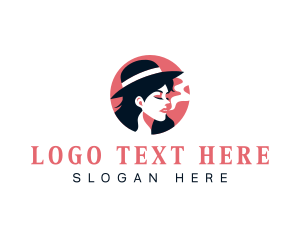 Smoking Woman Hat logo