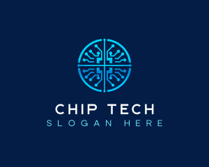 Computer Chip Program logo design