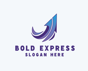 Express Arrow Send logo design