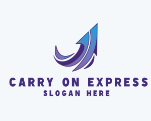 Express Arrow Send logo design