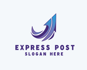 Express Arrow Send logo design