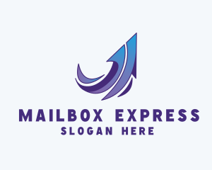 Express Arrow Send logo design