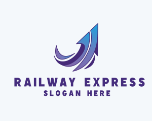 Express Arrow Send logo design