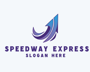 Express Arrow Send logo design