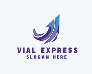 Express Arrow Send logo design