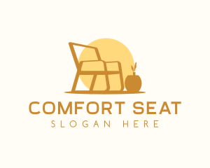 Chair Seat  Furniture logo design