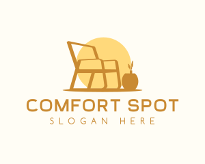 Chair Seat  Furniture logo design