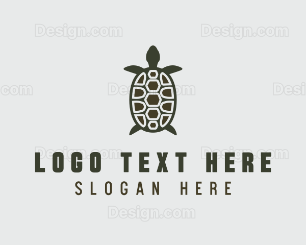 Sea Turtle Wildlife Logo