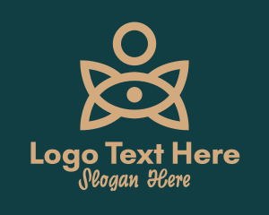 Pilates - Online Yoga Eye logo design