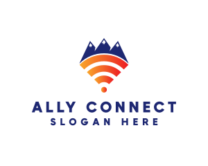 Mountain Wi-Fi logo design