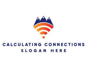 Mountain Wi-Fi logo design