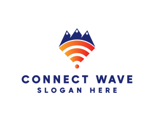 Mountain Wi-Fi logo design