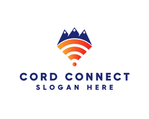 Mountain Wi-Fi logo design