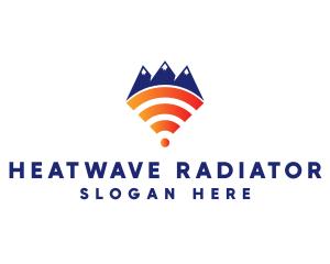 Mountain Wi-Fi logo design