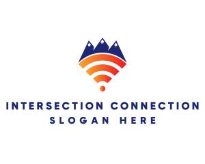 Mountain Wi-Fi logo design