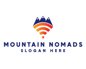 Mountain Wi-Fi logo design