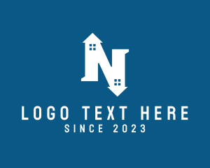 House Home Letter N logo