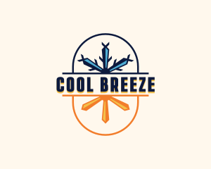 Heating Ice Cooling  logo design