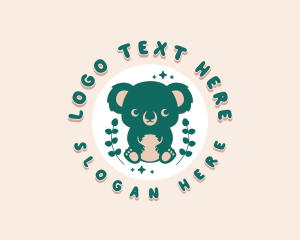 Cute Wildlife Koala logo