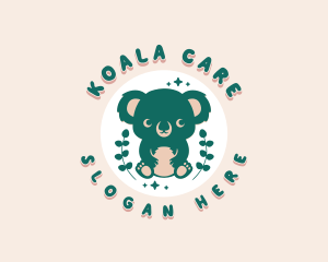 Cute Wildlife Koala logo design