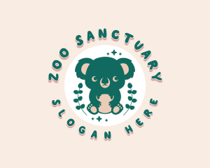 Cute Wildlife Koala logo design