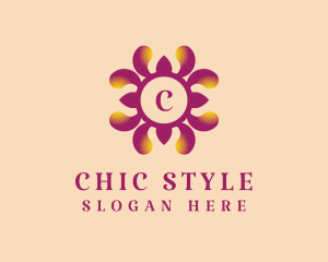 Elegant Floral Brand logo design