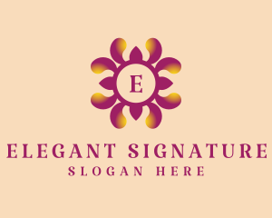 Elegant Floral Brand logo design