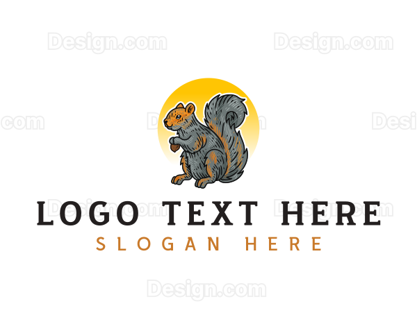 Animal Fox Squirrel Logo