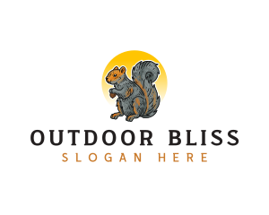 Animal Fox Squirrel logo design