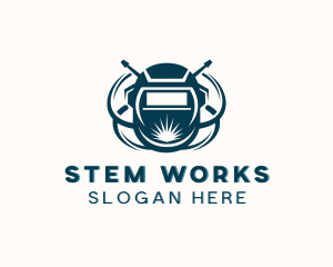 Industrial Fabrication Welder logo design