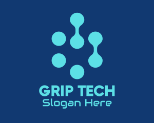 Blue Tech Company logo design