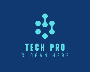 Blue Tech Company logo design