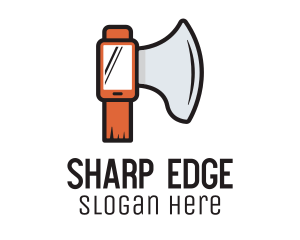 Sharp Axe Phone logo design