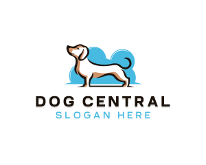 Dachshund Pet Dog logo design