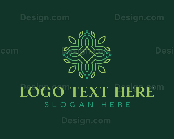 Eco Organic Wreath Logo