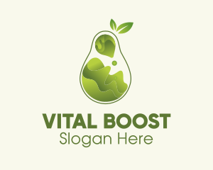 Pear Fruit Juice  logo design
