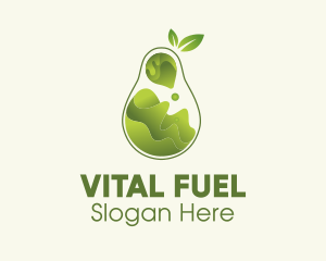 Pear Fruit Juice  logo design