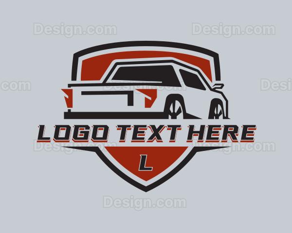 Pickup Truck Transport Logo