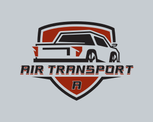 Pickup Truck Transport logo design