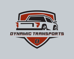 Pickup Truck Transport logo design