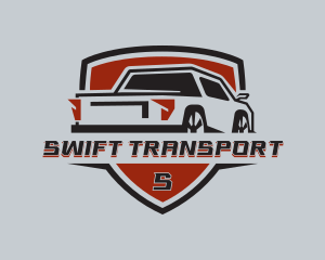 Pickup Truck Transport logo design