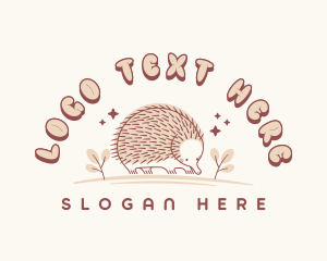 Cute Echidna Wildlife logo