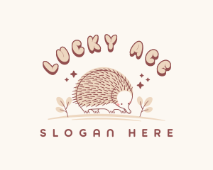 Cute Echidna Wildlife Logo