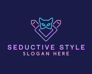 Seductive Erotic Mask  logo design