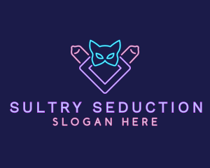 Seductive Erotic Mask  logo design