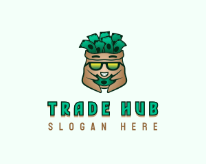 Dollar Money Sack logo design