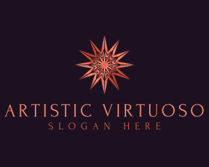 Elegant Star Mandala logo design