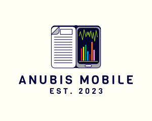 Mobile Statistics Class logo design