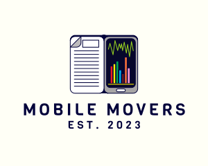 Mobile Statistics Class logo design